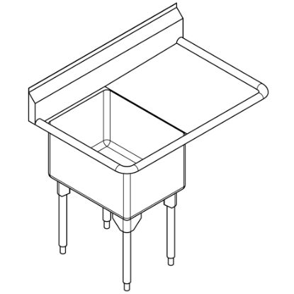Picture of RSL2418R-1-2 SINK-COMM SCULLERY