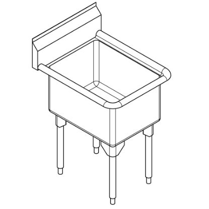 Picture of RSL2418-1-2 SINK-COMM SCULLERY