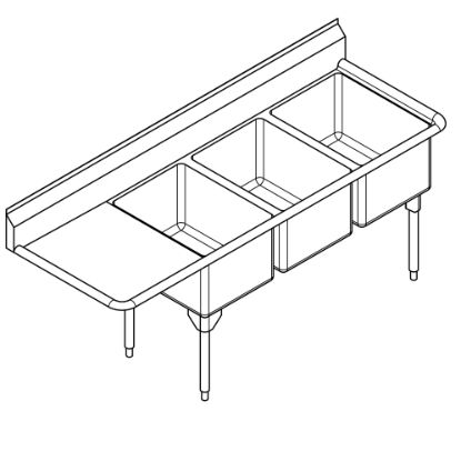 Picture of RTL2454L-1-2 SINK-COMM SCULLERY