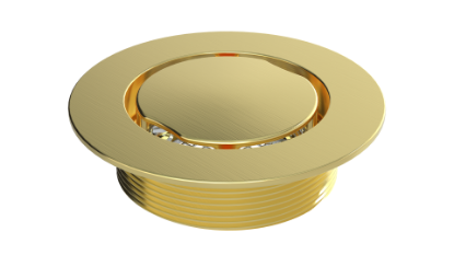 Picture of BCS.100.88 4" ROUND SHWR DRAIN BRUSH GLD