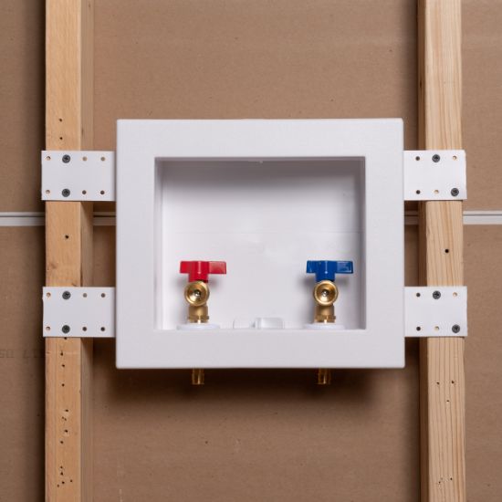 Pex Rough In Box Oatey 38533 Quadtro 1/4 Turn F1960 PEX Washing Machine Outlet Box ...