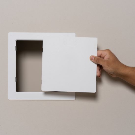 Oatey 34045 8 in. x 8 in. Plastic Access Panel, White | Wolseley