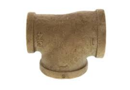 Picture of LLC/NL 1 X 1/2 X 1" STD BRASS THRD TEE