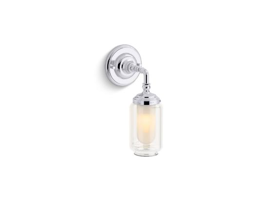 Kohler 72584-CPL Artifacts Wall Mount 1-Light Sconce, Polished Chrome ...