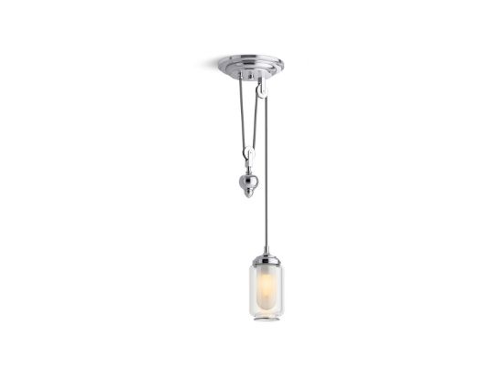 Kohler 22654-PE01-CPL Artifacts Ceiling Mount 1-Light Adjustable ...
