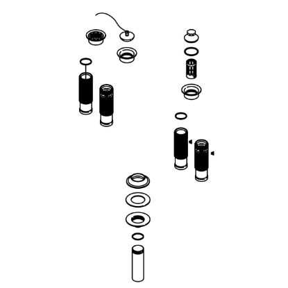 Picture of 1032268-BL TUBE DRAIN W/O OVERFLOW