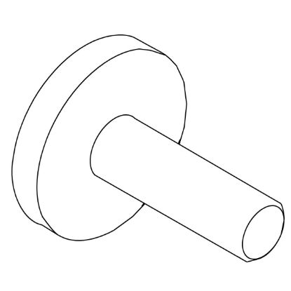 Picture of 1212401-BL SCREW CAP TOWEL BAR